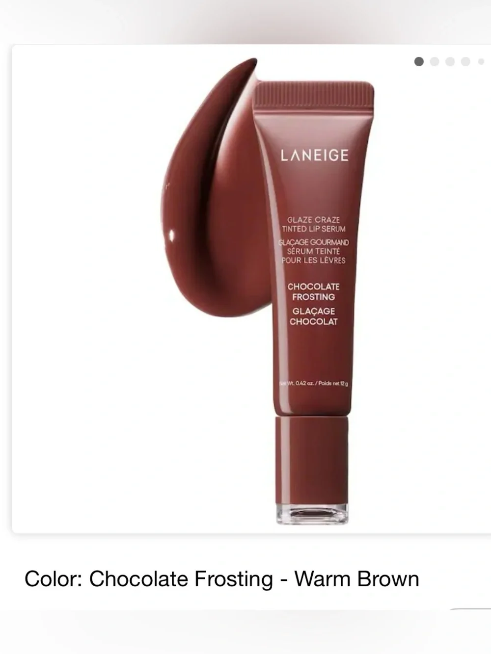 LANEIGE Glaze Craze Tinted Lip Serum - Chocolate Frosting